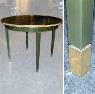 Lot 567 - Empire Style Painted Dining Table In green,...