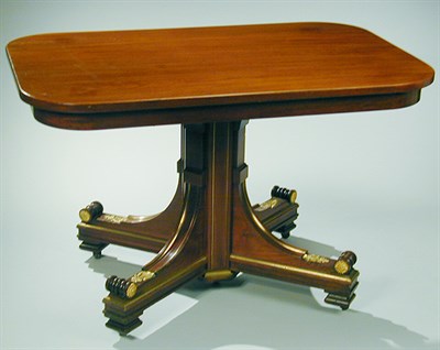 Lot 387 - Empire Style Mahogany Center Table The...