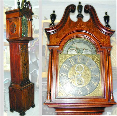 Lot 639 - Georgian Style Mahogany Tall Case Clock The...