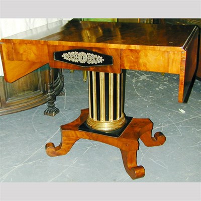 Lot 643 - Continental Mahogany Sofa Table The...