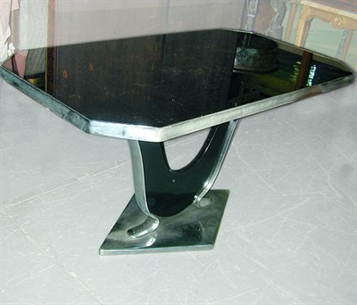 Lot 217 - Art Deco Mirrored Top Metal Low Table The...