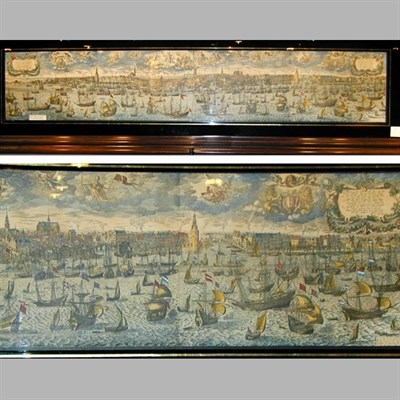 Lot 70 - Jansson [AMSTERDAM] Hand-colored print, in...