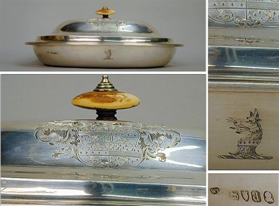 Lot 382 - George III Silver Covered Vegetable Tureen...