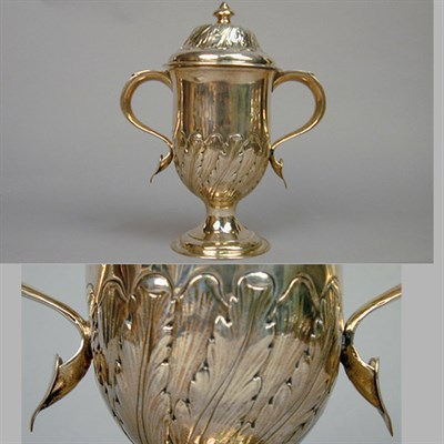 Lot 385 - George III Silver Covered Two-Handled Cup...