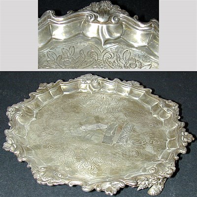 Lot 387 - George III Silver Salver Probably James Hyde,...
