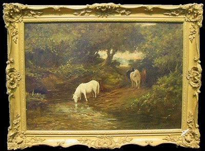 Lot 104 - John Emms British, 1843-1912 WILD HORSES BY A...