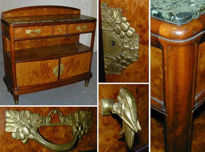 Lot 181 - Art Deco Mahogany and Burl-Wood Server The...
