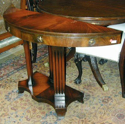 Lot 211 - Pair of Empire Style Mahogany Consoles