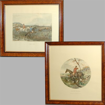 Lot 61 - W. J. Shayer HERE COME THE HOUNDS; A FLYING...