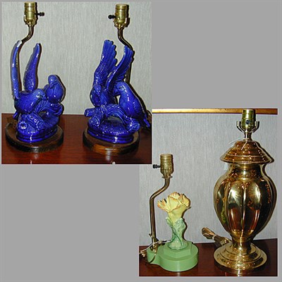 Lot 510 - Miscellaneous Group of Four Ceramic or Brass...