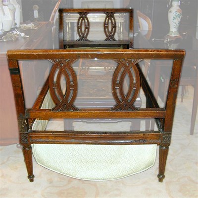 Lot 100 - Italian Neoclassical Walnut Daybed