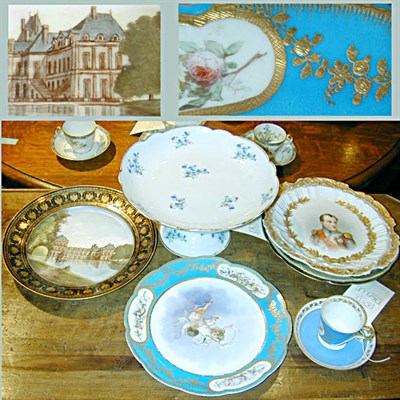Lot 120 - Miscellaneous Group of Eight Sevres Style...