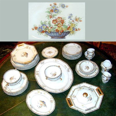 Lot 126 - Limoges Porcelain Partial Dinner Service...