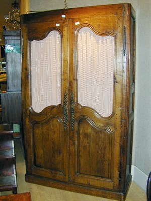 Lot 316 - Provincial Louis XV Style Oak Armoire