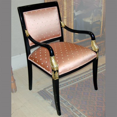 Lot 186 - Set of Four Empire Style Painted and Parcel...