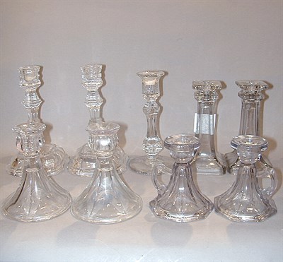 Lot 245 - Miscellaneous Group of Nine Colorless Glass...
