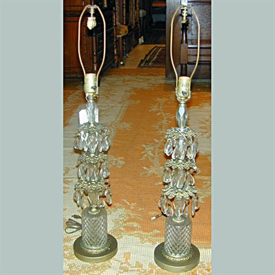 Lot 278 - Pair of Louis XV Style Gilt-Metal and Cut...