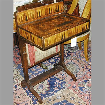 Lot 365 - Neoclassical Style Parquetry Inlaid Mahogany...