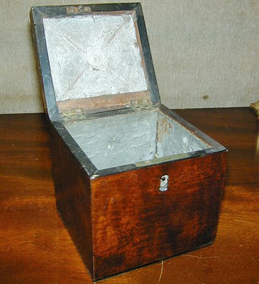 Lot 392 - Georgian Style Mahogany Tea Caddy