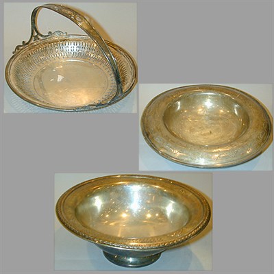 Lot 340 - Group of Three Sterling Silver Bowls Total...