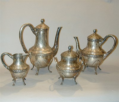 Lot 342 - Sterling Silver Four-Piece Tea and Coffee...