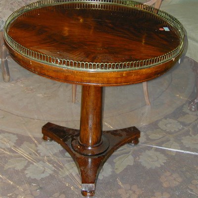 Lot 488 - Empire Style Mahogany Center Table