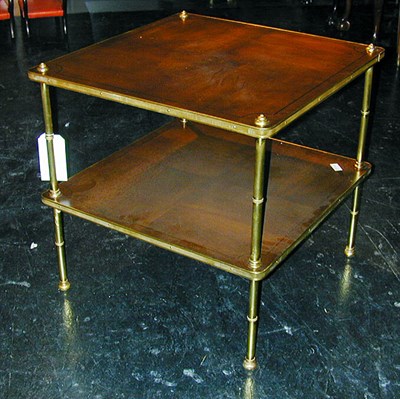 Lot 83 - Pair of Georgian Style Mahogany and Brass...