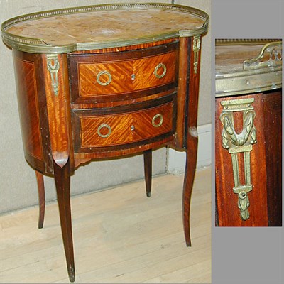 Lot 388 - Louis XV Style Fruitwood Side Cabinet The...