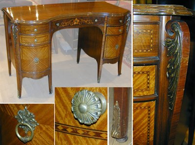 Lot 657 - Louis XVI Style Walnut Double-Pedestal Desk...