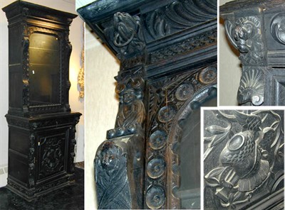 Lot 441 - Renaissance Style Painted Oak Cabinet The...