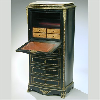 Lot 286 - Napoleon III Gilt-Bronze Mounted Ebonized...