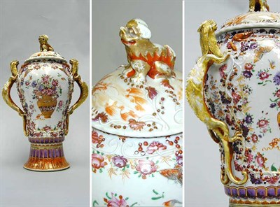 Lot 276A - Chinese Export Famille Rose and Iron Red...