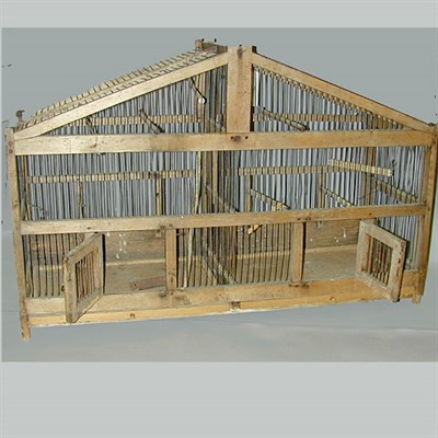 Lot 212 - Painted Bird Cage