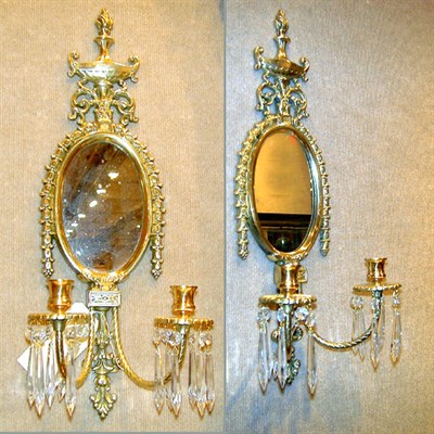 Lot 400 - Pair of Neoclassical Style Gilt-Metal...