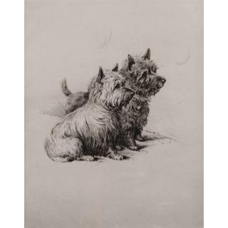 Lot 80 - Lucy Dawson (British, d. 1954) Jock & Jean...