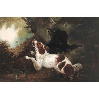Lot 138 - John Mearns (British, 19th century) Spaniels...
