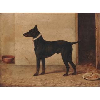 Lot 144 - English School, circa. 1860 An English Terrier...