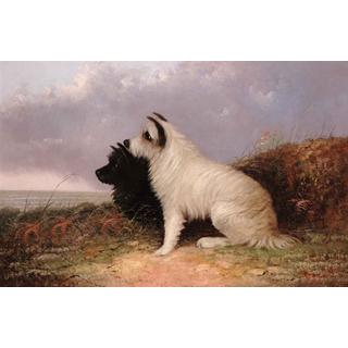 Lot 125 - J. Langlois (British, 19th century) Keeping...