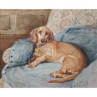 Lot 203 - Nellie Hadden (British, fl. 1885-1920) In her...