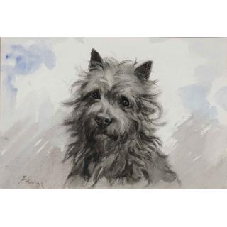 Lot 211 - Frances Fairman (British, 1836-1923) A terrier...