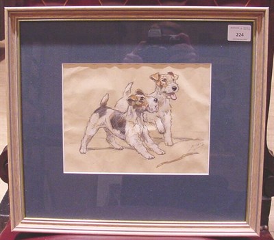 Lot 224 - Mabel Gear, R.I. (British, b. 1900) Wire fox...