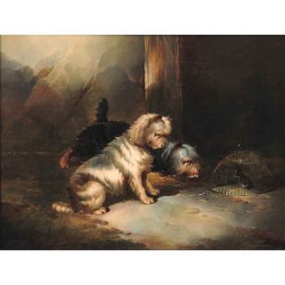 Lot 254 - Paul Jones (British, 19th century) Terriers...