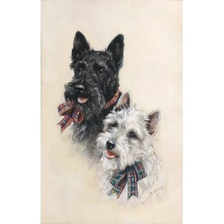 Lot 356 - Mabel Gear (British, b. 1900) Highlanders...