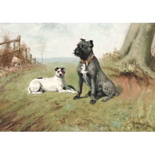 Lot 373 - George Paice (British, 1854-1925) Good friends...