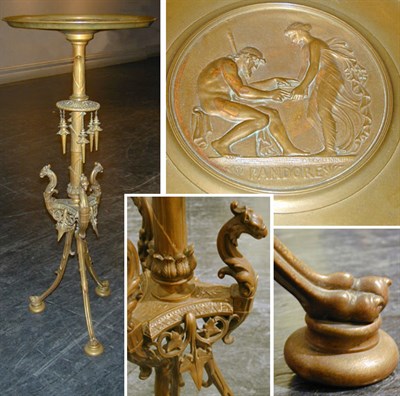 Lot 502 - Renaissance Revival Bronze Occasional Table...