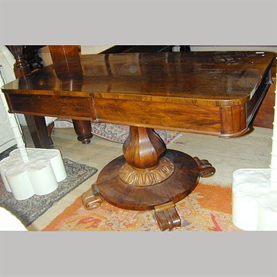 Lot 117 - Regency Style Rosewood Center Table