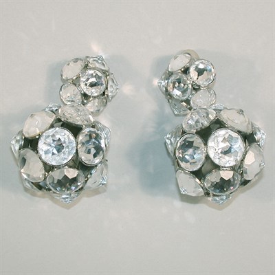 Lot 422 - Yves Saint Laurent Disco Ball Earrings 1980s...