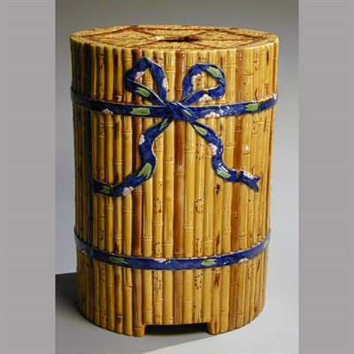 Lot 234 - Minton Majolica Garden Seat In the form of...