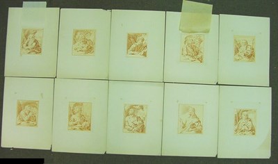 Lot 1 - After Bloemaert CHRIST and THE APOSTLES: TEN...