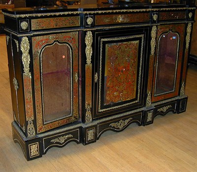 Lot 544 - Napoleon III Boulle Credenza The rectangular...